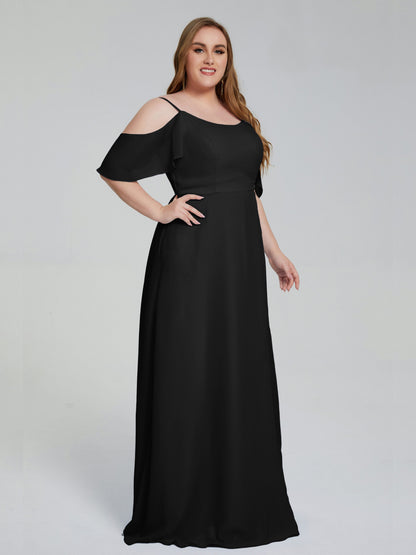 Eloise Off the Shoulder Plus Size Long Bridesmaid Dresses
