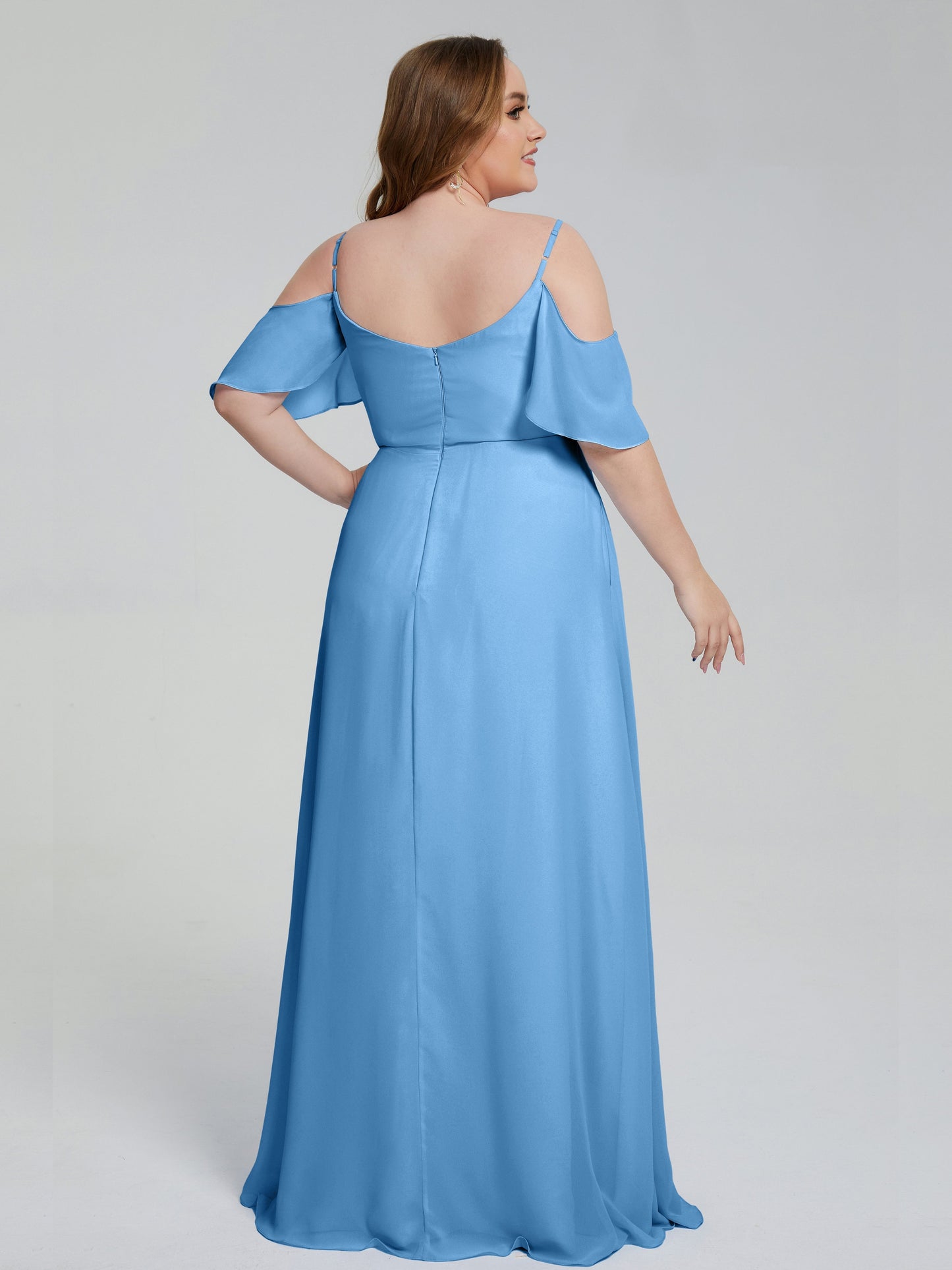 Eloise Off the Shoulder Plus Size Long Bridesmaid Dresses