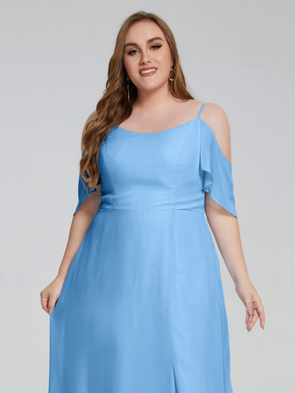 Eloise Off the Shoulder Plus Size Long Bridesmaid Dresses