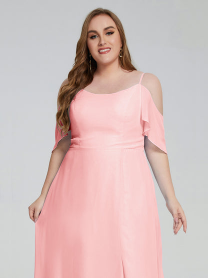 Eloise Off the Shoulder Plus Size Long Bridesmaid Dresses
