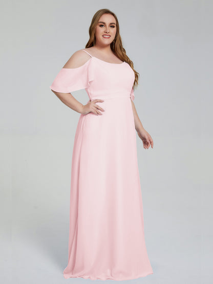 Eloise Off the Shoulder Plus Size Long Bridesmaid Dresses