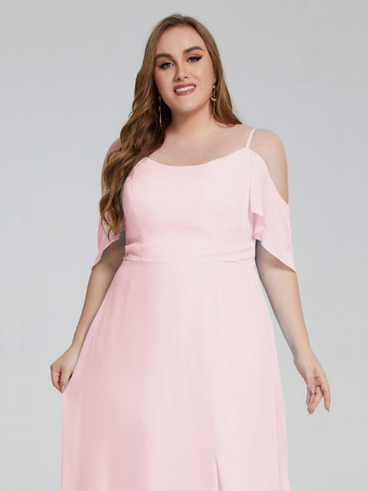 Eloise Off the Shoulder Plus Size Long Bridesmaid Dresses