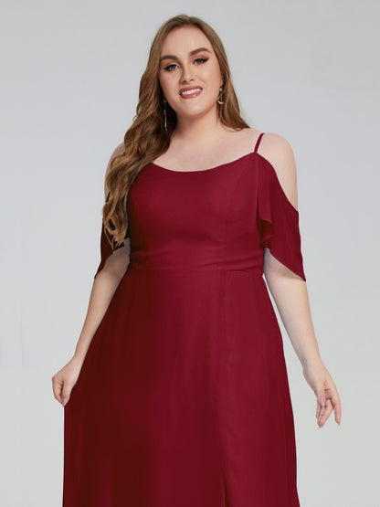 Eloise Off the Shoulder Plus Size Long Bridesmaid Dresses