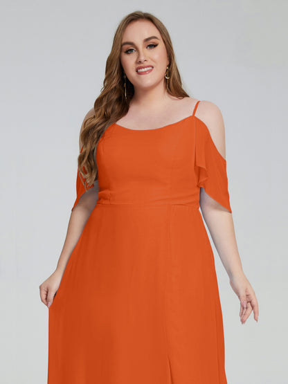 Eloise Off the Shoulder Plus Size Long Bridesmaid Dresses