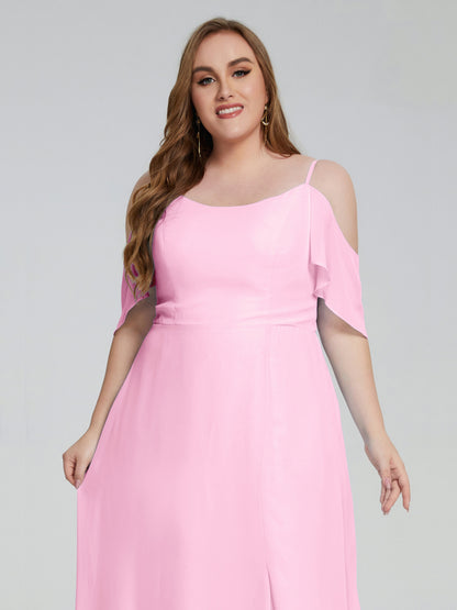 Eloise Off the Shoulder Plus Size Long Bridesmaid Dresses