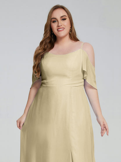 Eloise Off the Shoulder Plus Size Long Bridesmaid Dresses