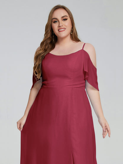 Eloise Off the Shoulder Plus Size Long Bridesmaid Dresses