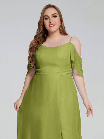 Eloise Off the Shoulder Plus Size Long Bridesmaid Dresses