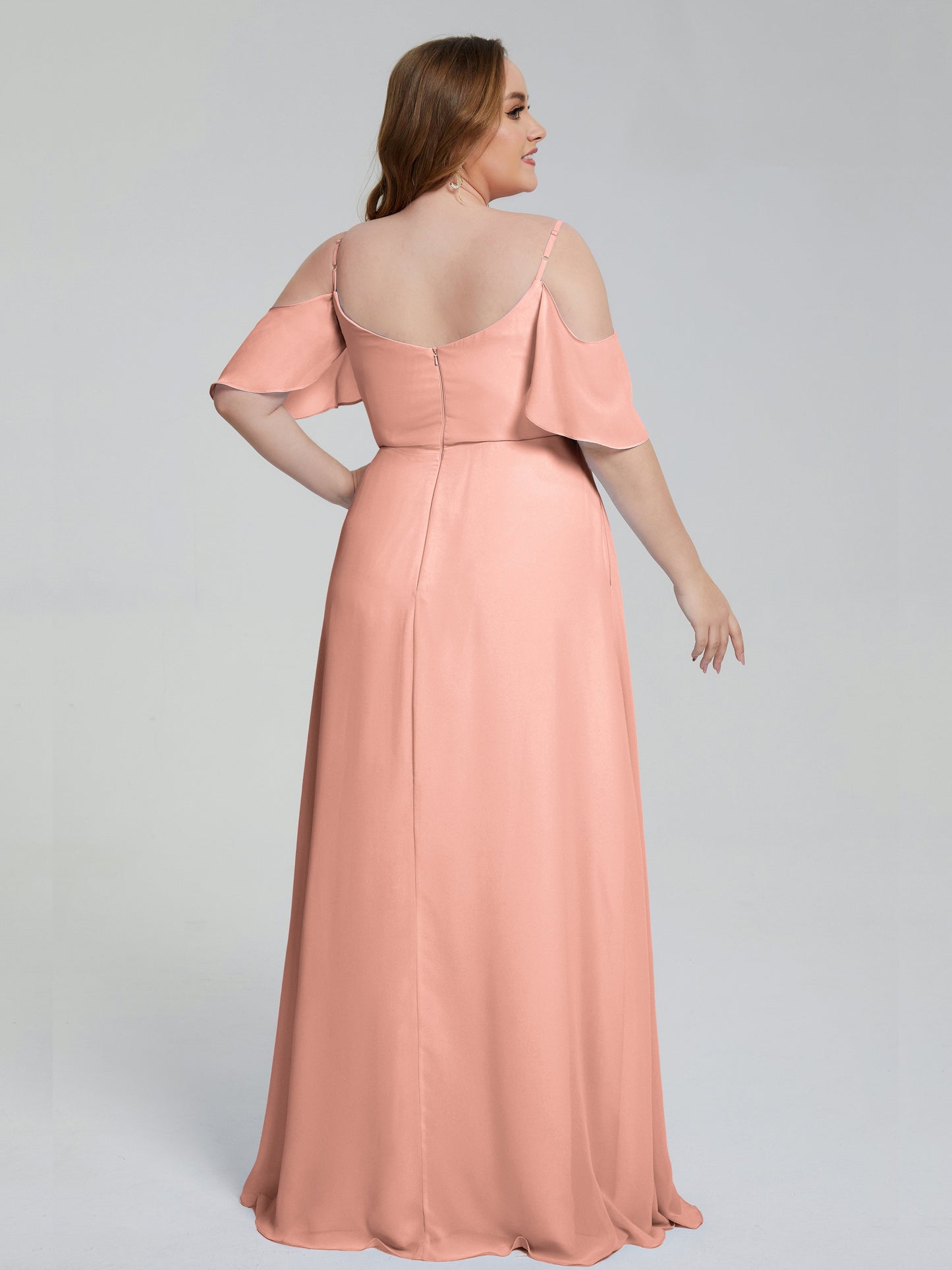 Eloise Off the Shoulder Plus Size Long Bridesmaid Dresses