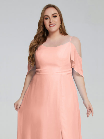 Eloise Off the Shoulder Plus Size Long Bridesmaid Dresses