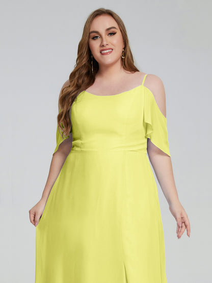 Eloise Off the Shoulder Plus Size Long Bridesmaid Dresses