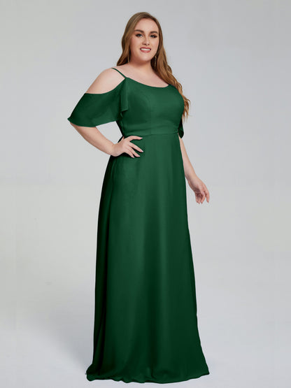 Eloise Off the Shoulder Plus Size Long Bridesmaid Dresses