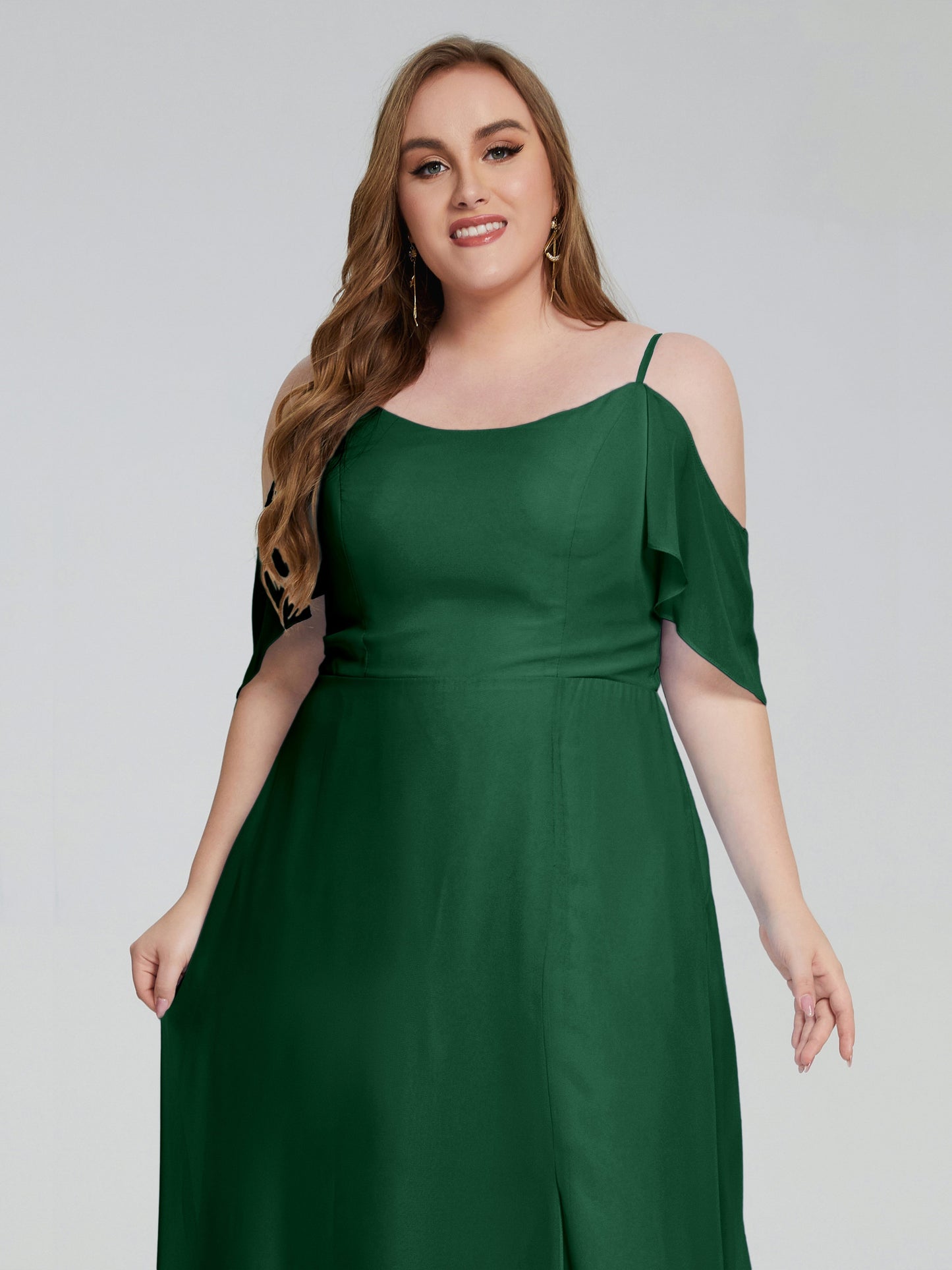 Eloise Off the Shoulder Plus Size Long Bridesmaid Dresses