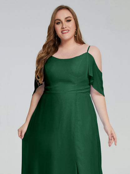 Eloise Off the Shoulder Plus Size Long Bridesmaid Dresses