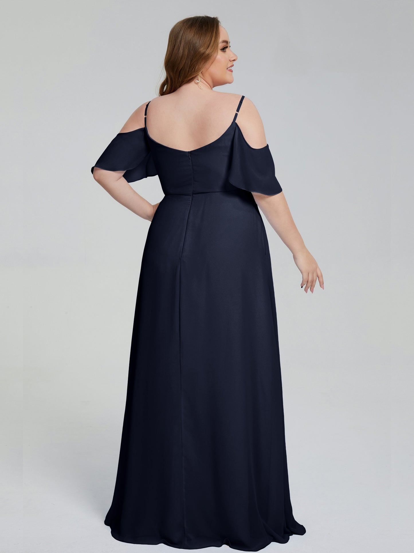 Eloise Off the Shoulder Plus Size Long Bridesmaid Dresses