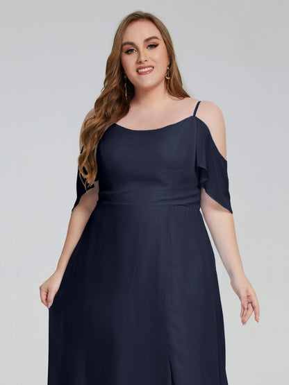 Eloise Off the Shoulder Plus Size Long Bridesmaid Dresses
