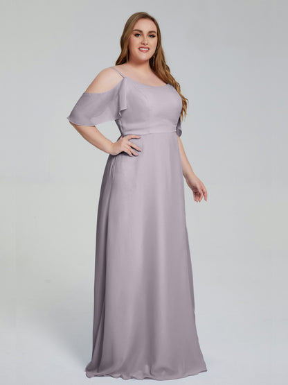 Eloise Off the Shoulder Plus Size Long Bridesmaid Dresses
