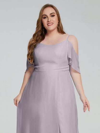 Eloise Off the Shoulder Plus Size Long Bridesmaid Dresses