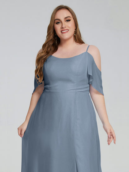 Eloise Off the Shoulder Plus Size Long Bridesmaid Dresses
