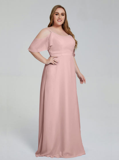 Eloise Off the Shoulder Plus Size Long Bridesmaid Dresses