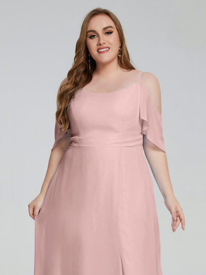 Eloise Off the Shoulder Plus Size Long Bridesmaid Dresses