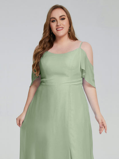 Eloise Off the Shoulder Plus Size Long Bridesmaid Dresses