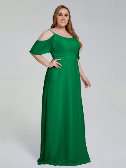 Eloise Off the Shoulder Plus Size Long Bridesmaid Dresses