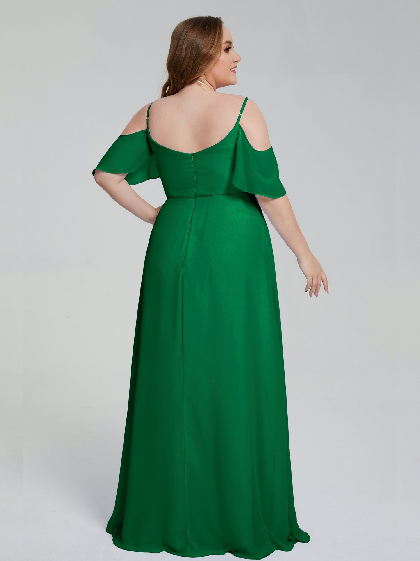 Eloise Off the Shoulder Plus Size Long Bridesmaid Dresses