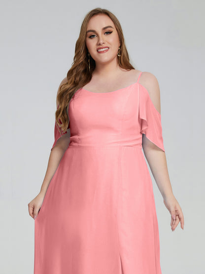 Eloise Off the Shoulder Plus Size Long Bridesmaid Dresses