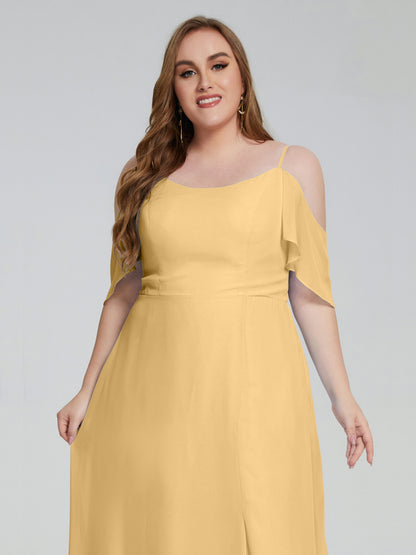 Eloise Off the Shoulder Plus Size Long Bridesmaid Dresses
