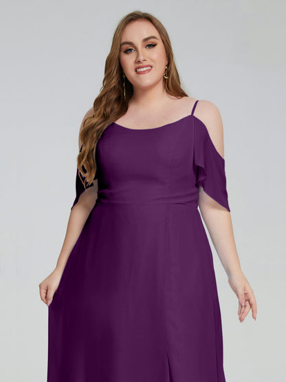 Eloise Off the Shoulder Plus Size Long Bridesmaid Dresses