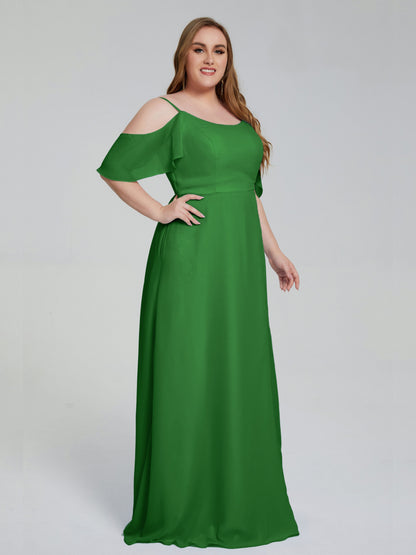 Eloise Off the Shoulder Plus Size Long Bridesmaid Dresses