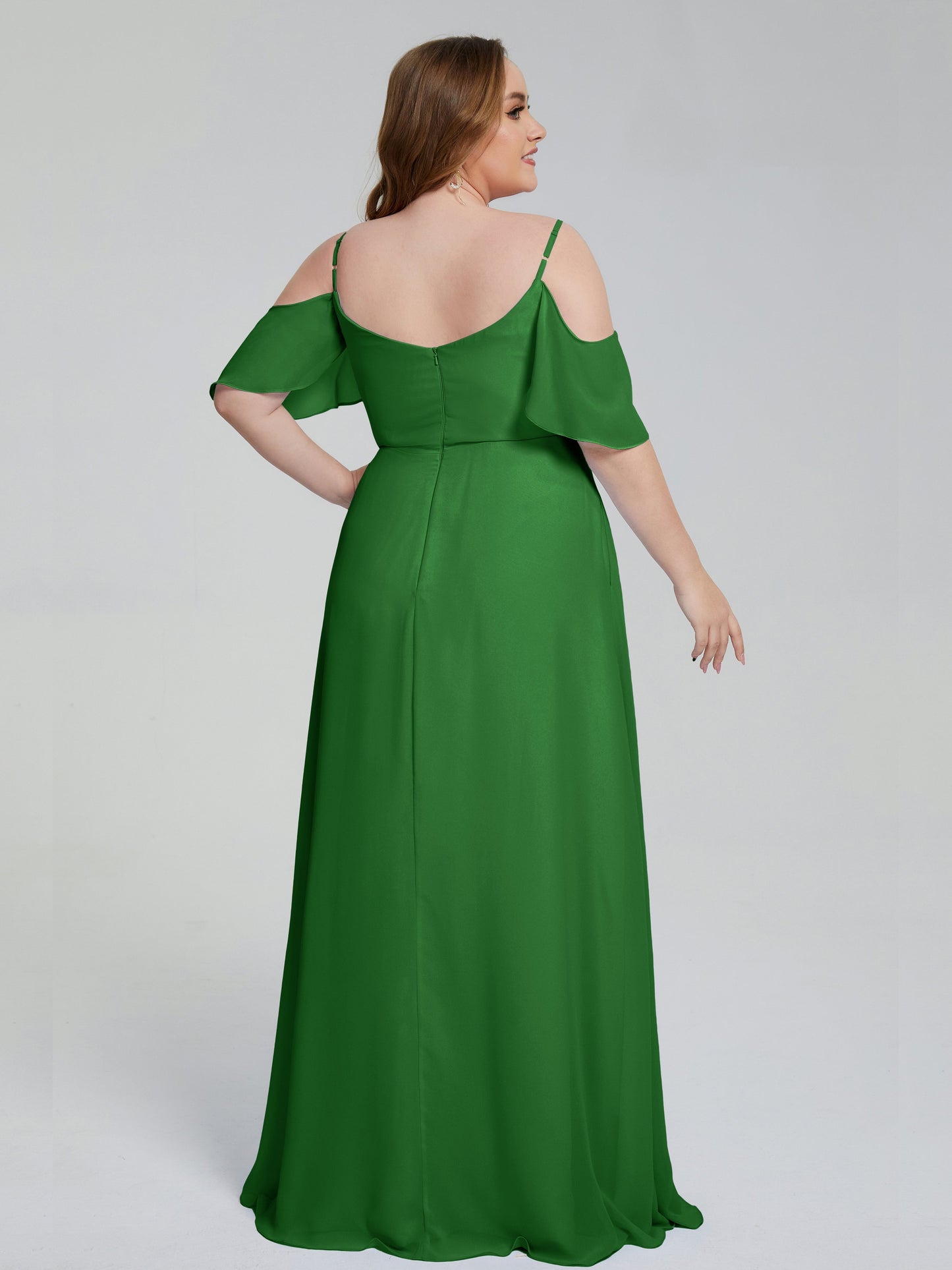 Eloise Off the Shoulder Plus Size Long Bridesmaid Dresses
