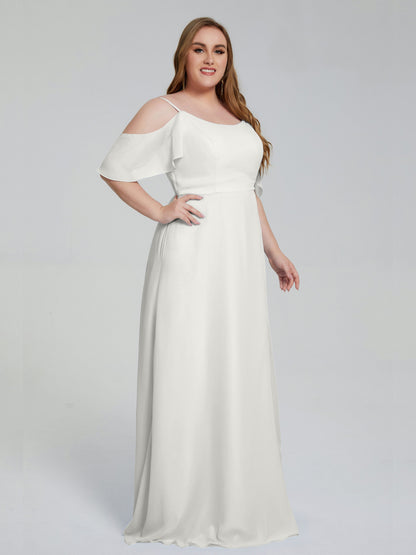 Eloise Off the Shoulder Plus Size Long Bridesmaid Dresses