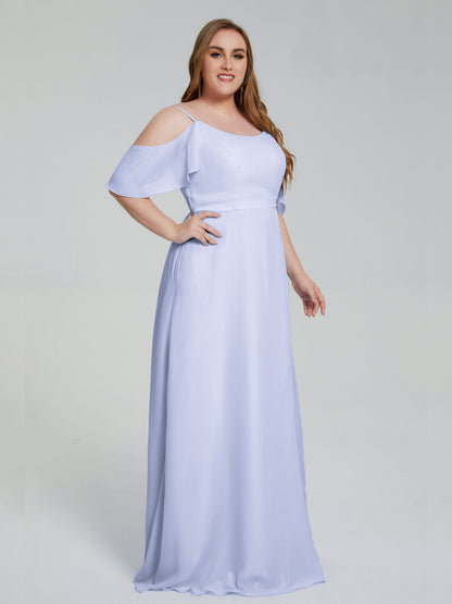 Eloise Off the Shoulder Plus Size Long Bridesmaid Dresses