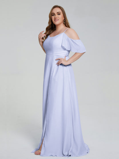 Eloise Off the Shoulder Plus Size Long Bridesmaid Dresses