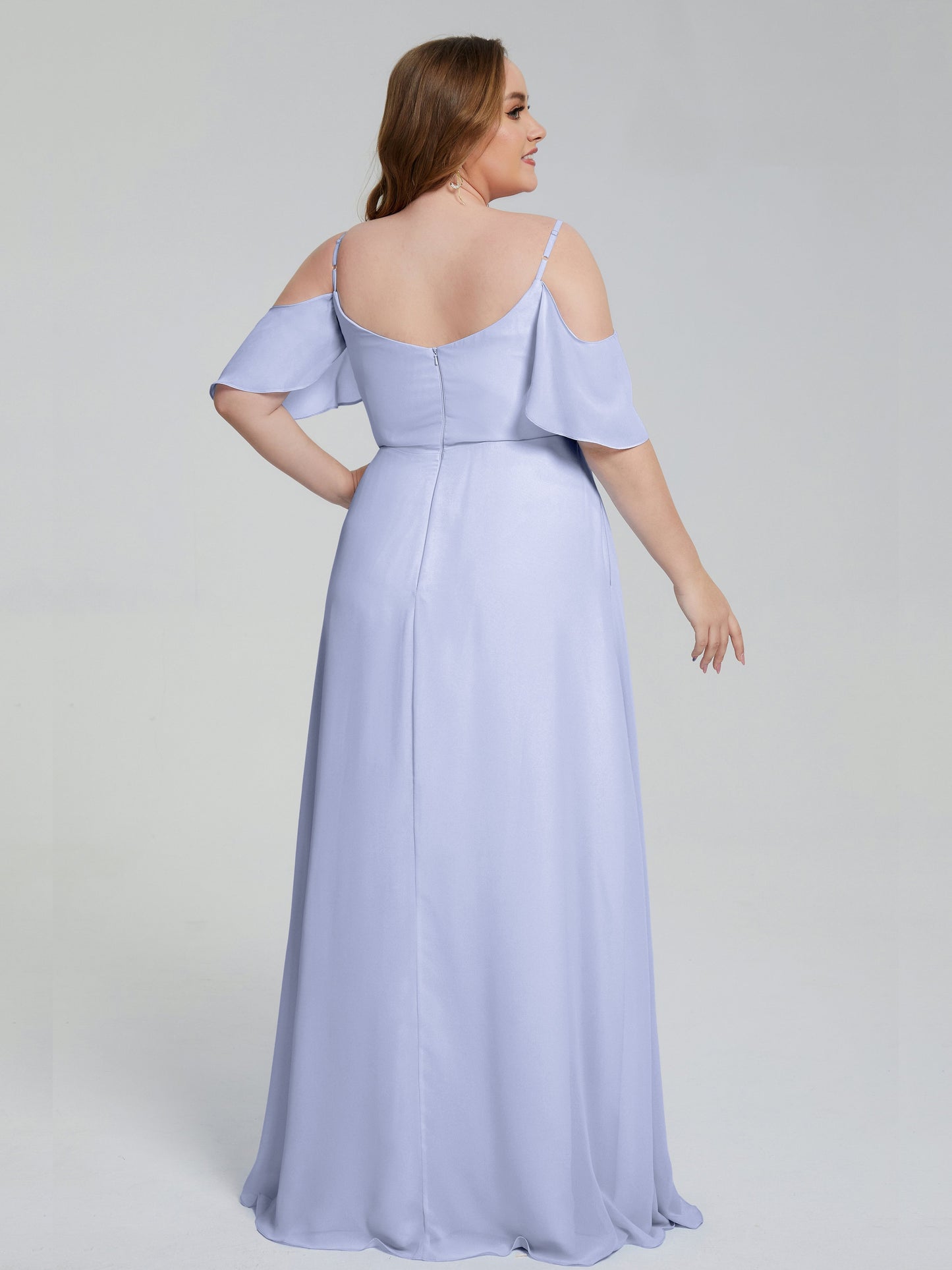 Eloise Off the Shoulder Plus Size Long Bridesmaid Dresses