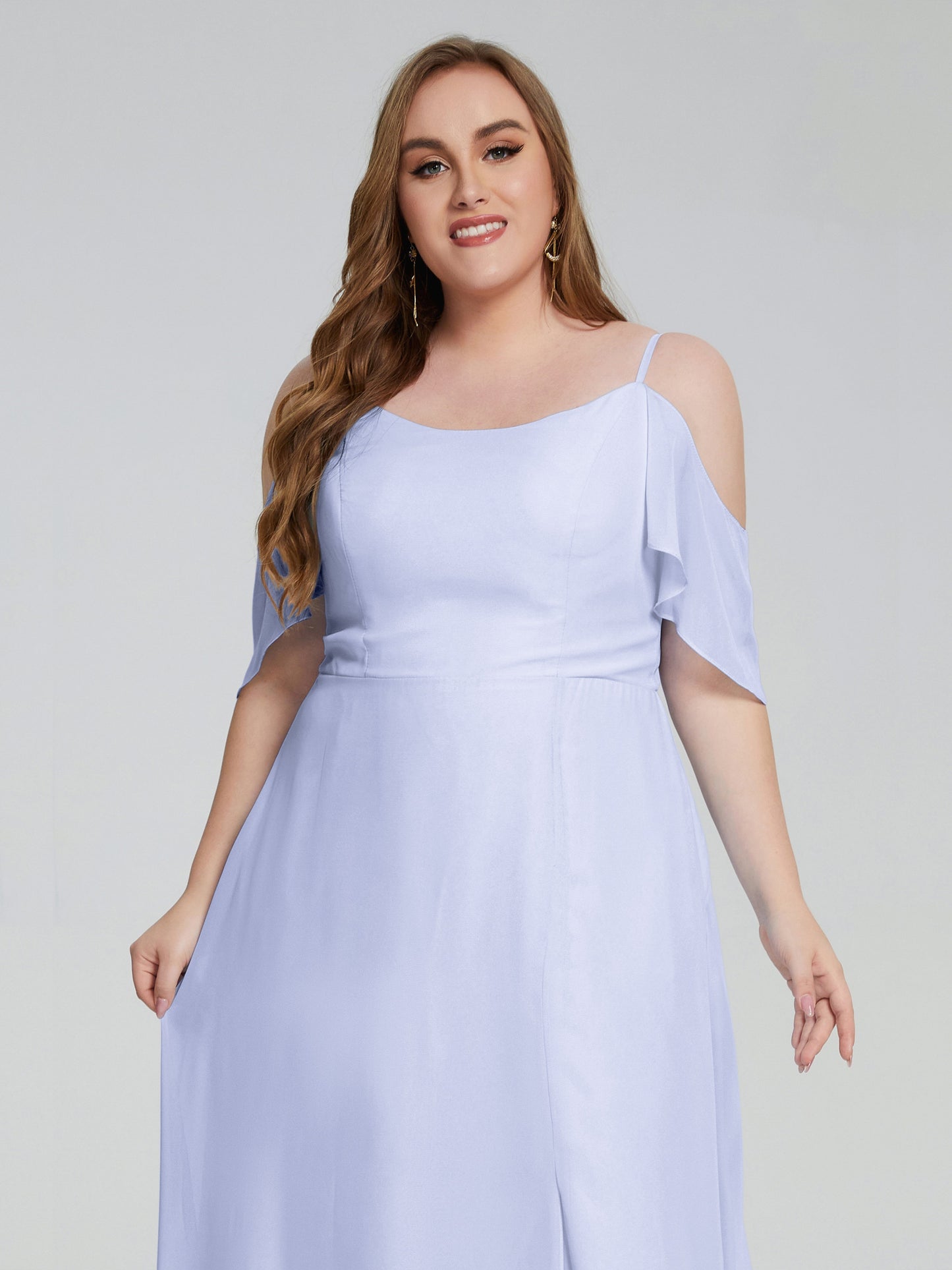 Eloise Off the Shoulder Plus Size Long Bridesmaid Dresses