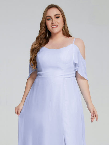 Eloise Off the Shoulder Plus Size Long Bridesmaid Dresses