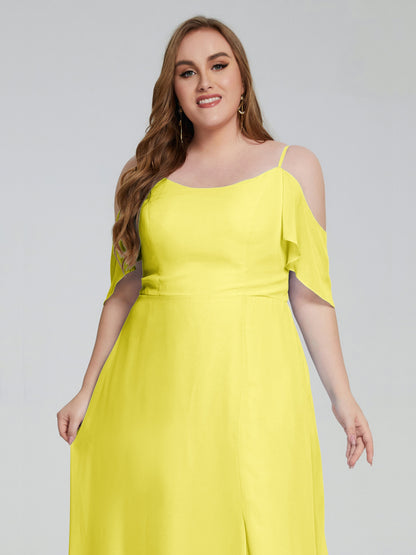 Eloise Off the Shoulder Plus Size Long Bridesmaid Dresses