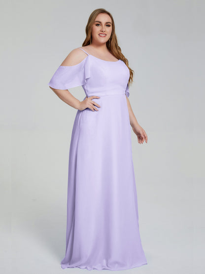 Eloise Off the Shoulder Plus Size Long Bridesmaid Dresses
