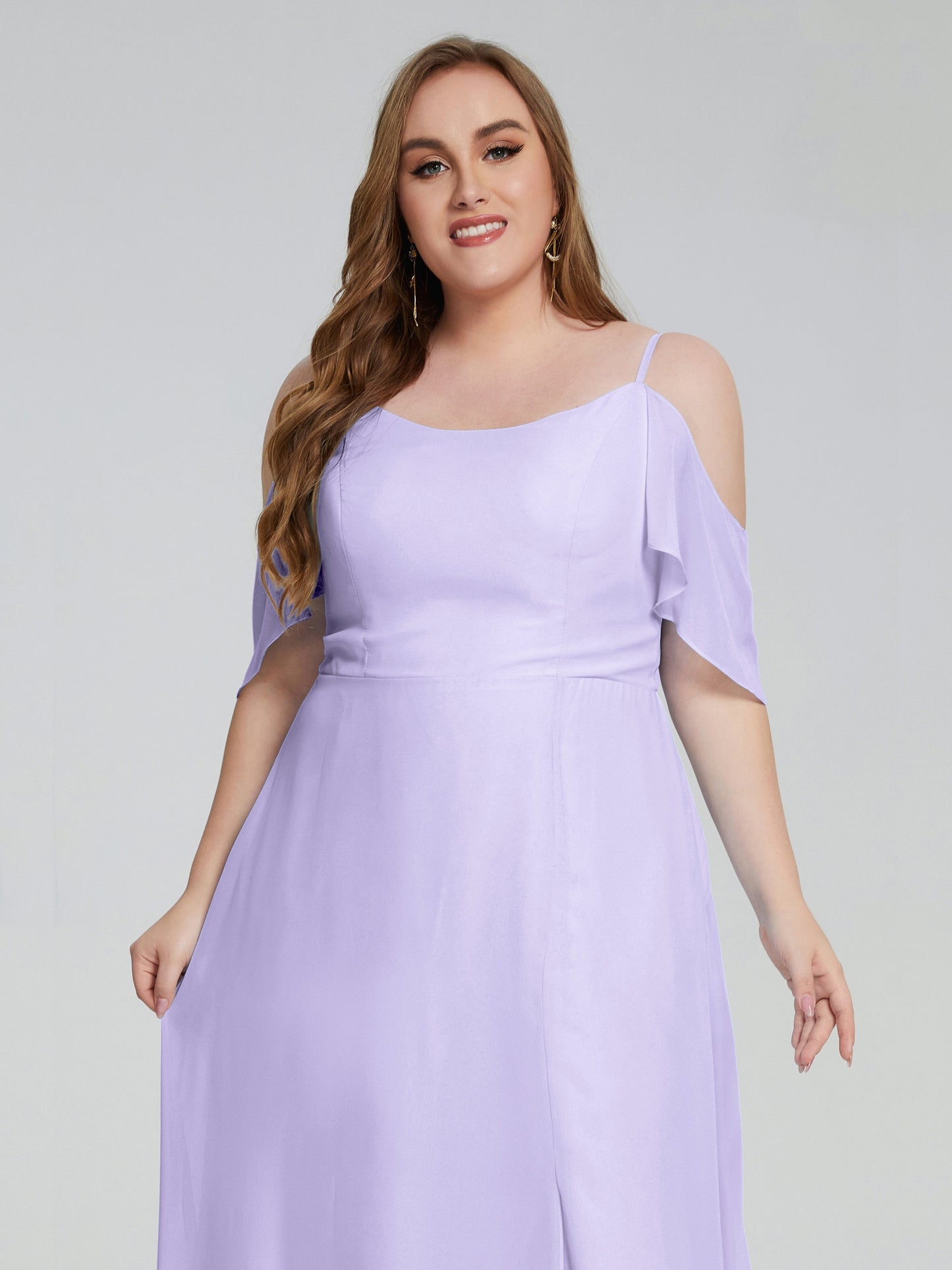 Eloise Off the Shoulder Plus Size Long Bridesmaid Dresses