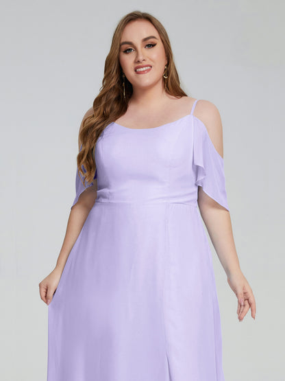 Eloise Off the Shoulder Plus Size Long Bridesmaid Dresses