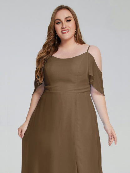 Eloise Off the Shoulder Plus Size Long Bridesmaid Dresses