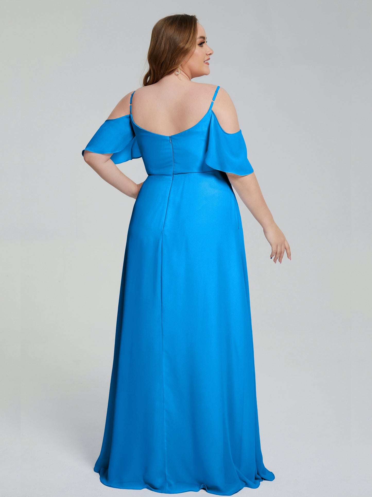 Eloise Off the Shoulder Plus Size Long Bridesmaid Dresses