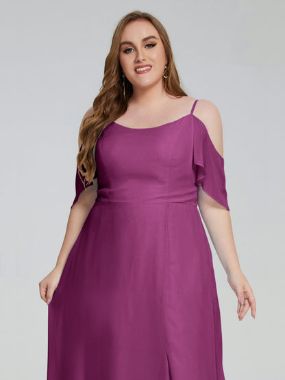 Eloise Off the Shoulder Plus Size Long Bridesmaid Dresses