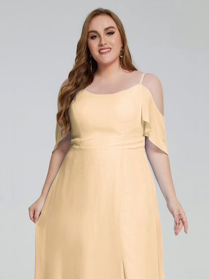 Eloise Off the Shoulder Plus Size Long Bridesmaid Dresses