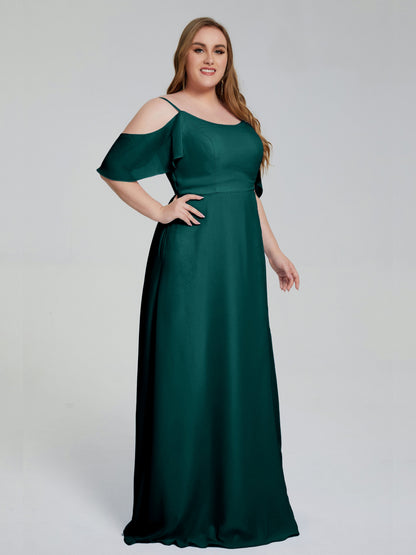 Eloise Off the Shoulder Plus Size Long Bridesmaid Dresses