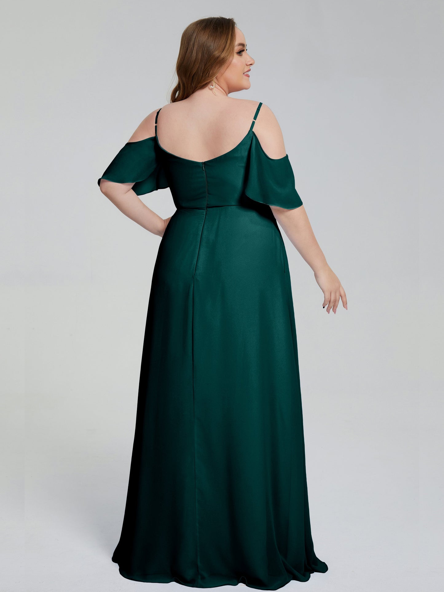 Eloise Off the Shoulder Plus Size Long Bridesmaid Dresses
