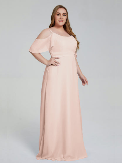 Eloise Off the Shoulder Plus Size Long Bridesmaid Dresses